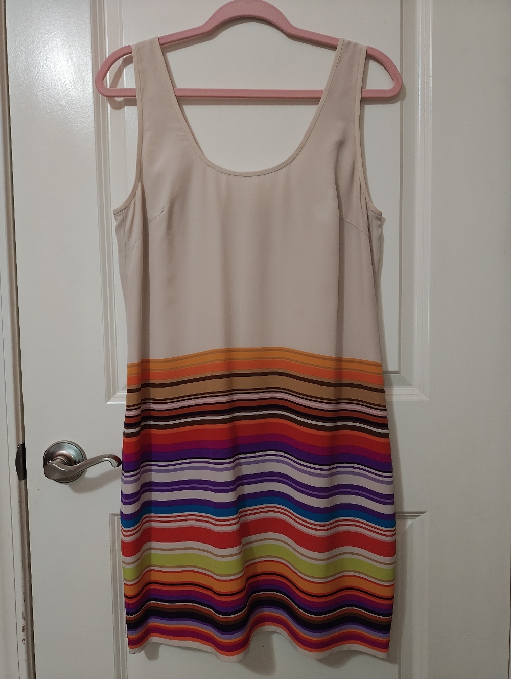 Trina Turk Silk Striped Hem Dress Sz Lrg (?)